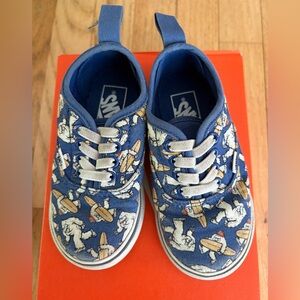 Vans Kid Blue Surfing Bigfoot Sneakers sz8
